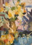 Daffodils in a Brass Jug 1964 