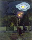 The Street with Lamp Light, c1955
