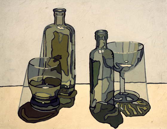 Bottles and Glasses c1955