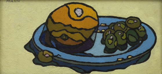 Orange and Grapes c1955